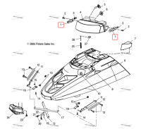 Опора сварной H / L Polaris Widetrak LX (2006) (1011944-067)