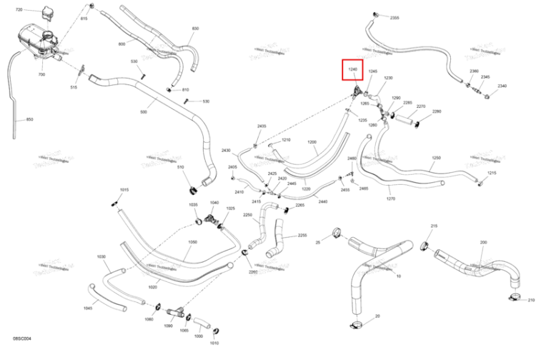 Фитинг Sea-Doo RXT-X 300 (2023) (276000548)
