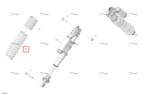 Глубокий чёрный передний компрессионный пружина Can-Am 706205825