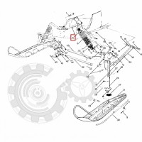 5220225 Чашка упор пружины амортизатора для снегоходов Polaris WIDETRAK LX 5220225