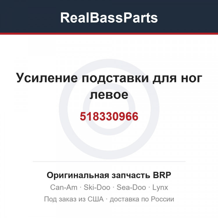 518330966 Усиление подставки для ног левое