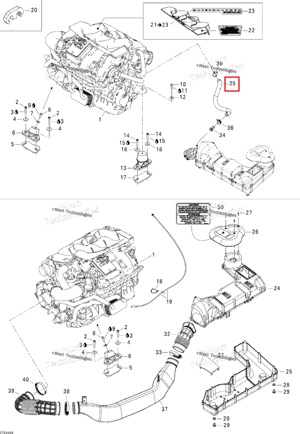 FORMED шланг Sea-Doo 275500645