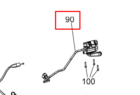 707002272 THROTTLE HANDLE