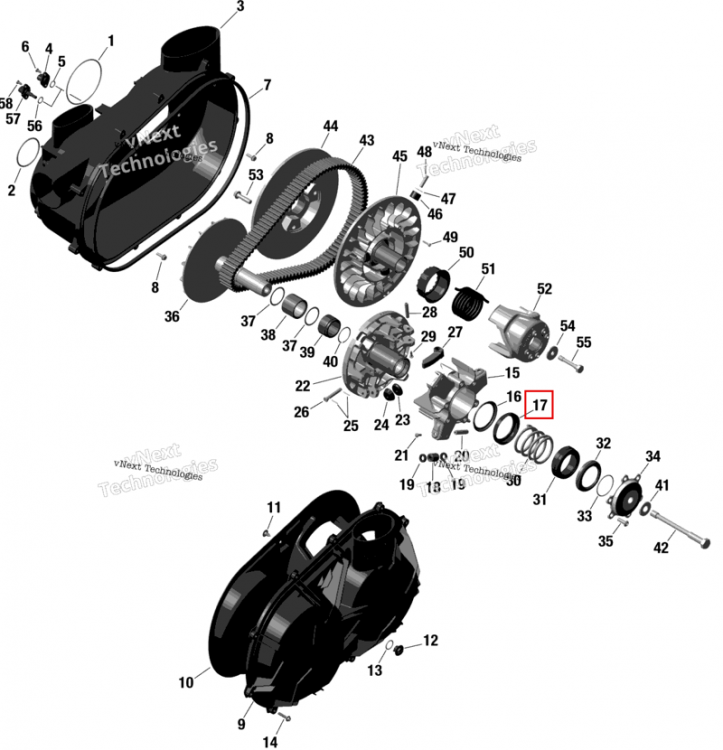 Пружина опора Can-Am Maverick MAX Turbo RR XRS Smart Shock (2024) (420427801)