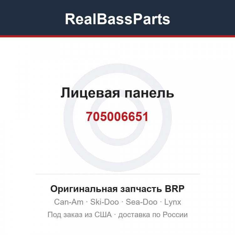 705006651 Лицевая панель