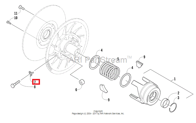 Шайба контр. M800 Arctic Cat WASHER,TAB LOCK-10MM 0648-800