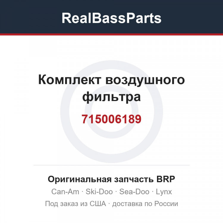715006189 Комплект воздушного фильтра