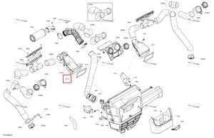 Левый коллектор в сборе Included 1010 to 1010 a Can-Am 705800649