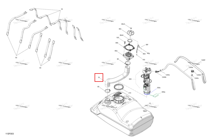 Formed шланг Sea-Doo GTX 325 Limited (2026) (275501228)