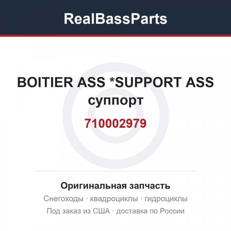 710002979 BOITIER ASS    *SUPPORT ASS  суппорт