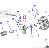 5457274 Заглушка вариатора Polaris 22mm
