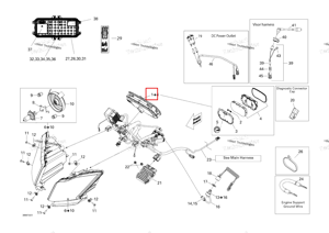 Спидометр в сборе Ski-Doo 515177526