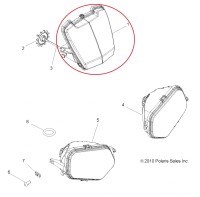 2410429 Фара передняя центральная для квадроциклов Polaris Sportsman 500/570 2410429