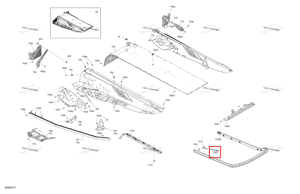 Задний бампер 120 b Ski-Doo 518331613