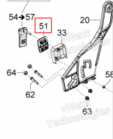 510006602 Крышка рукоятки Ski-Doo 510004405    