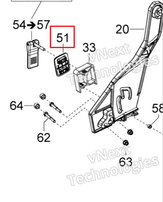 510006602 TRIM PASSENGER HANDLE