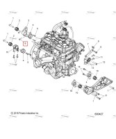 Винт M8 X1 25 X25 8.8 SH ZOD P30 Polaris 800 AXYS Pro RMK LE 155 (2017) (7519010)