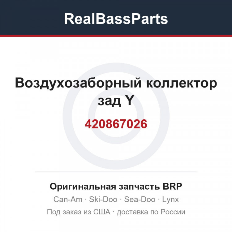 420867026 Воздухозаборный коллектор зад Y