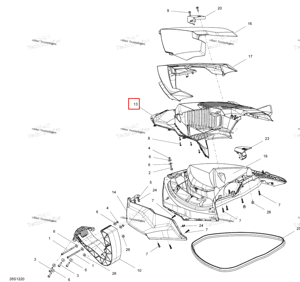 Storage крышка Sea-Doo 269501977