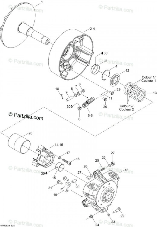 417222980 FLASQUE FIXE AS*FLANGE-FIXE ASS  Фланец ведущего вариатора, неподвижный
