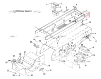 RISER сиденье в сборе Polaris Widetrak LX (2006) (1011947-067)