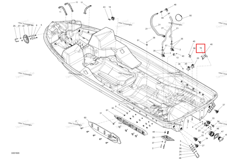 Ремень анкер Sea-Doo RXP (2016) (270000977)