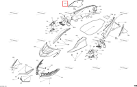 Neon жёлтый Knee накладка правый в сборе Neon жёлтый Models Sea-Doo RXT 300 (2018) (291004801)