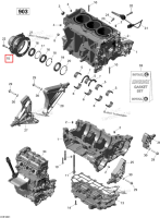 PTO крышка включает 15 to 20 Sea-Doo Spark (2016) (420911681)
