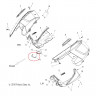 5254057 Дефлектор глушителя для снегоходов Polaris RMK 5254057