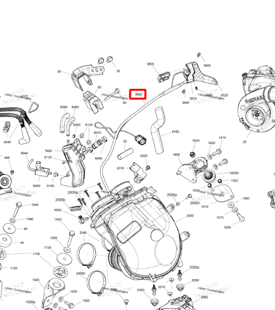 512061326 Трос дросселя EXPERT Ski-Doo