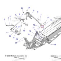 1023158-804 В сборе тоннель 850 155 STHGRAY STEALTH серый цвет опция