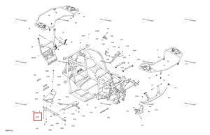 Шестигранный винт фланцевый M8 × 235 мм Ski-Doo 518335077