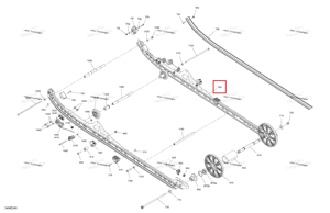 Flare жёлтый HG подвески рейлинг 154 Ski-Doo 503197432