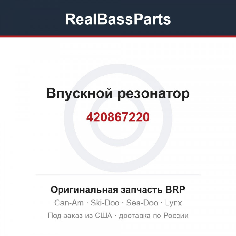 420867220 Впускной резонатор