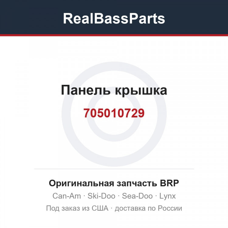 705010729 Панель крышка