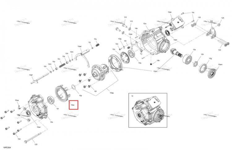 Коронная шестерня разъём Can-Am Outlander 4x4 XT 1000R (2025) (715900819)