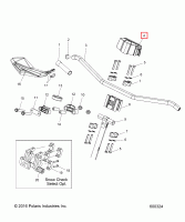 Крышка крепления руля RMK Polaris COVER, HANDLEBAR 5438523