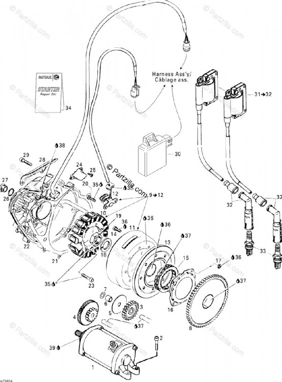 420296520 Статор в сборе, 12V180W