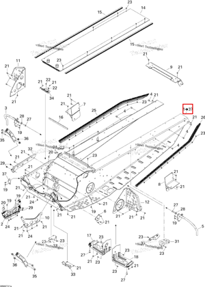 Рама 121 Ski-Doo 415129227
