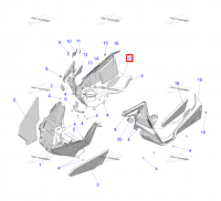 5456593 Панель нижняя правая Polaris Matryx 2637768