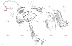 Spartan красный передний бампер b Ski-Doo 502008383