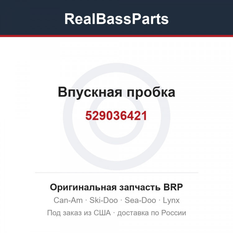 529036421 Впускная пробка