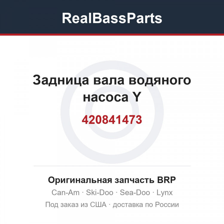 420841473 Задница вала водяного насоса Y