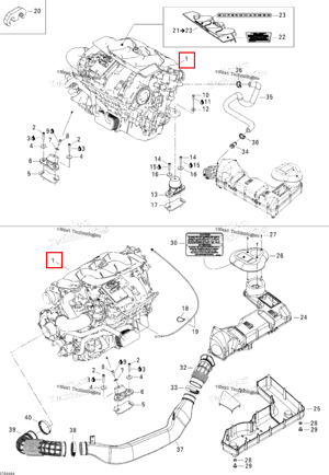 REBUILD длинный блок 1503 BV Sea-Doo 421000653