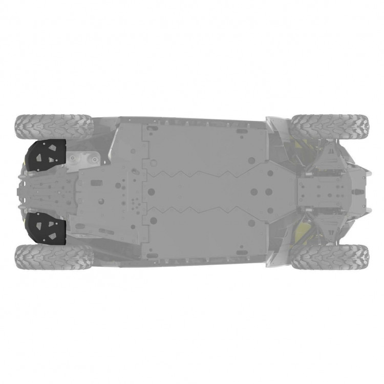 715003699 HMWPE Rear A-Arm Protectors Maverick Trail