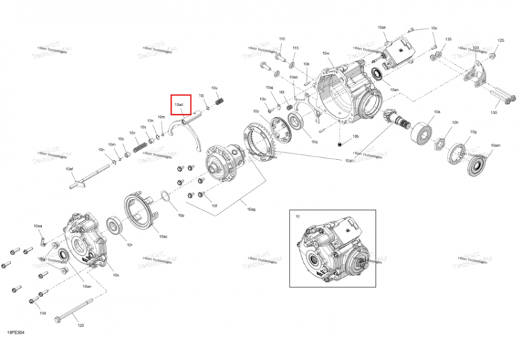 Disconnect вилка Can-Am Outlander 4x4 XT 1000R (2025) (715900727)