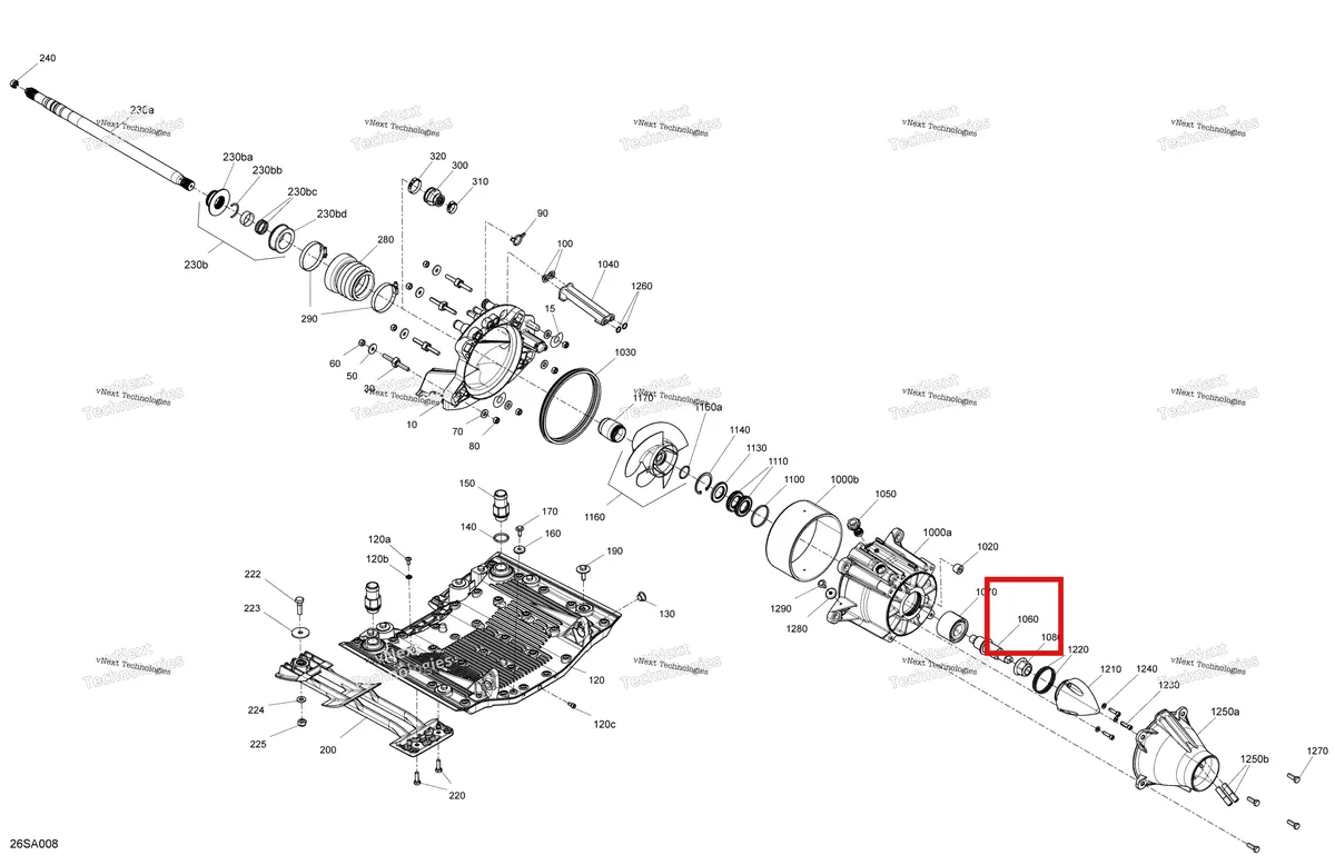 Деталь 0460047 на схеме узла 2021 Sea-Doo GTI 90 Drive - Propulsion / Built From Sept 29 2020