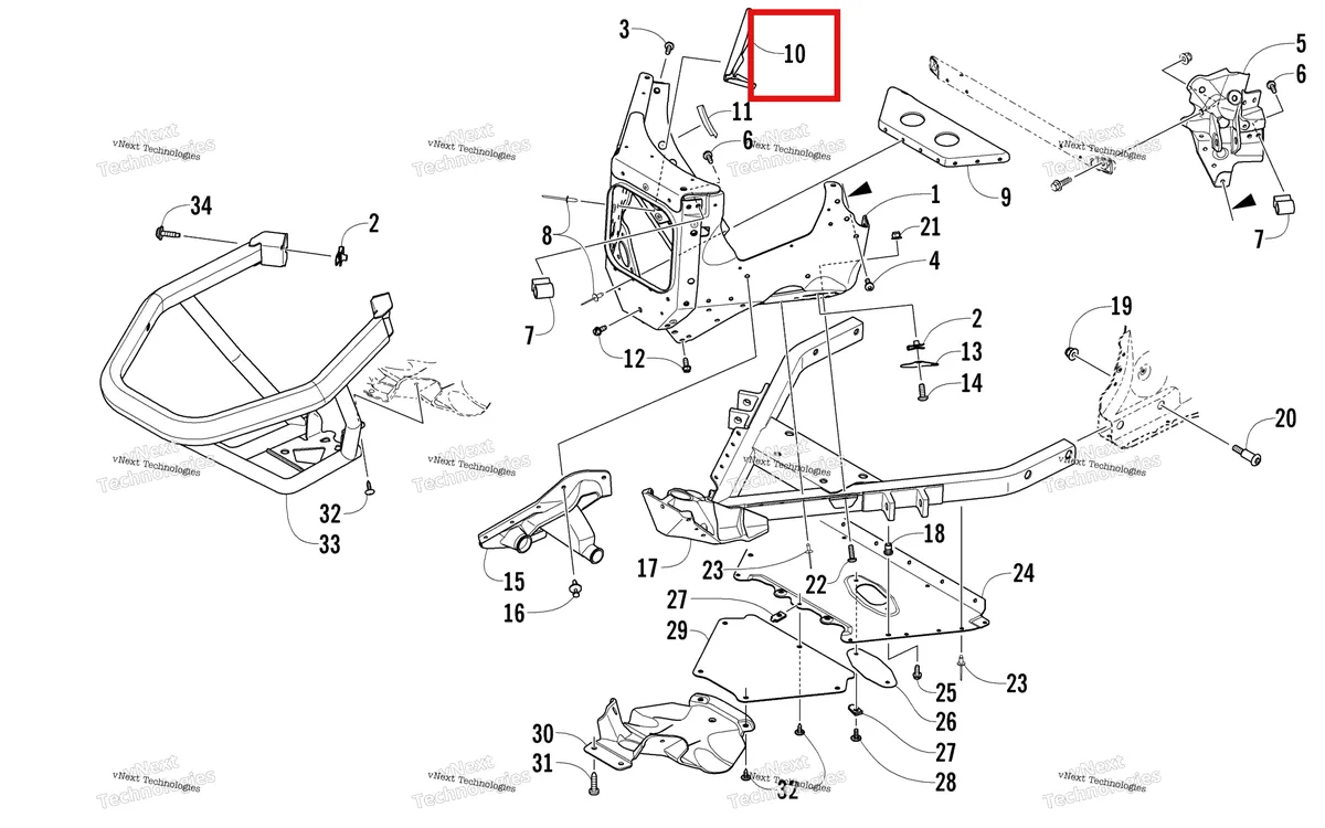 Деталь 0607-991 на схеме узла Front Bumper And Frame Assembly