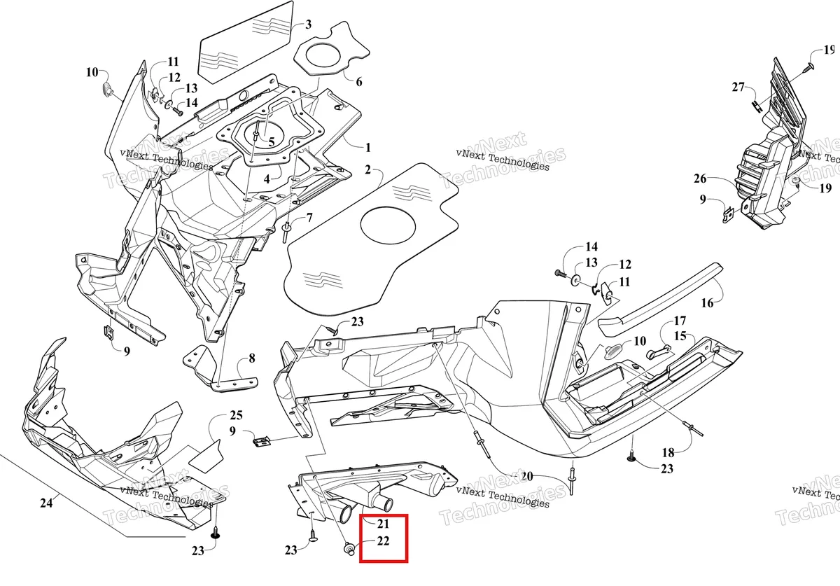 Деталь 0623-362 на схеме узла G8 BLACK DUSK PURPLE CANADA (S2026CMJSSCNP) Skid Plate And Footwell Assemblies