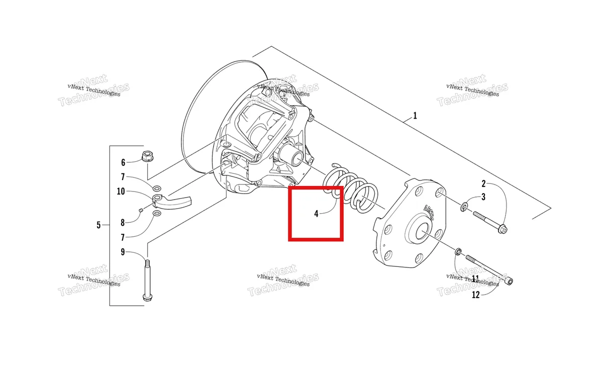 Деталь 0646-229 на схеме узла Drive Clutch